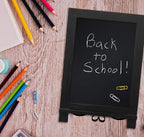 HBCY Creations Black Wooden Tabletop Chalkboard - Image 6