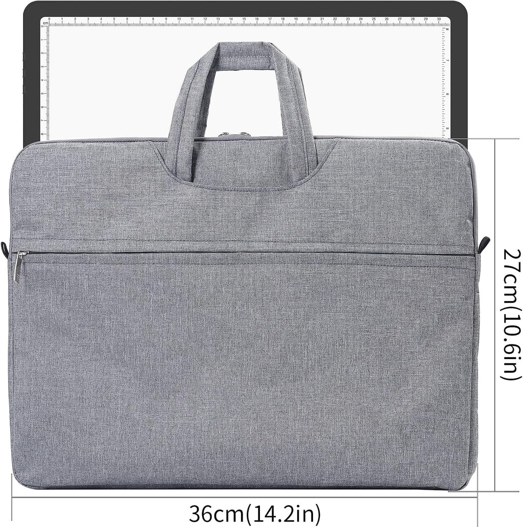 elice rechargeable a4 light pad with carry bag shown in use