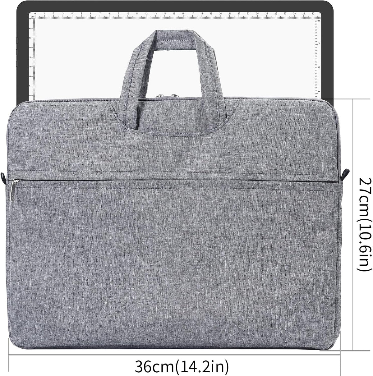 elice rechargeable a4 light pad with carry bag shown in use