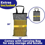 24 Pack Edge Corner Protector With Carrying Case for Flatbed Cargo Load Truck Shipping - 4'' x 6'' Winch Ratchet Straps Plastic Protectors Yellow