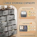 WLIVE Tall Dresser for Bedroom, Fabric Dressers Storage Tower, Dresser & Chest - Image 5