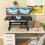 Lubvlook 42 inch Stand Up Desk Converter, Height Adjustable Sit Stand Desk Riser - Image 7