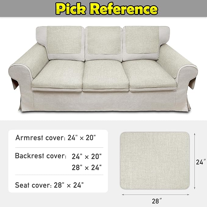 Couch Arm Covers, Waterproof Armrest Cover - Image 6