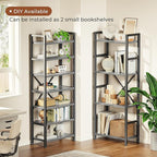 SUPERJARE Triple 4 Tier Bookshelf, Bookcase - Image 5