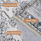 GENIMO 2'6"x8 Runner Rugs for Hallway, Machine Washable Non Slip Vintage Retro - Image 4