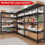 5 Tier Storage Shelves Metal Shelving Unit Load 1500LBS, Adjustable Wire - Image 6