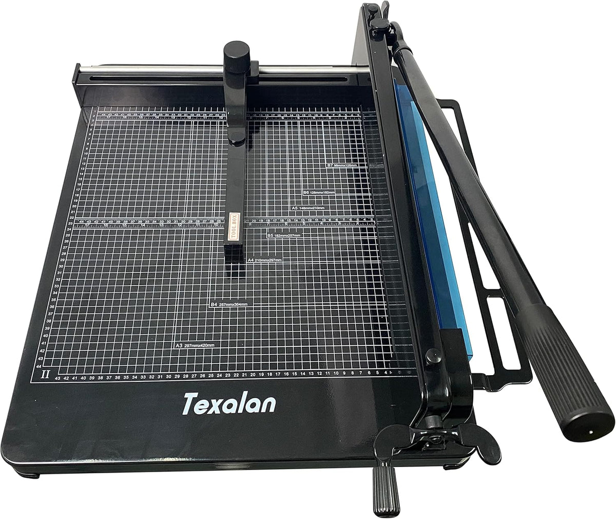 TEXALAN(R) Heavy Duty Guillotine Paper Cutter Black 400 Sheets Stack Paper Tr...