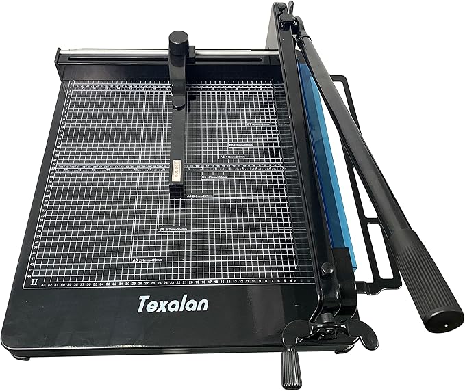 TEXALAN Heavy Duty Guillotine Paper Cutter Black 400 Sheets Stack Paper Trimmer - Image 2