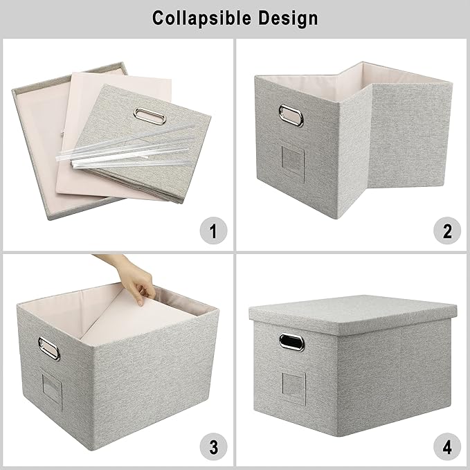 File Organizer Box, Collapsible Storage Filling Collectior - Image 5