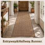 montvoo-2x6 ft indoor outdoor runner rugs for entryway, side view