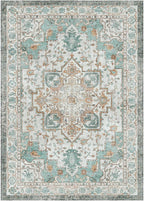 GENIMO 9x12 Area Rugs for Living Room, Machine Washable Non Slip Vintage Rugs - Image 7