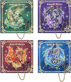 Fantasy Fourth Wings Dragon Bookmarks -4 Designs: Fire Red, Ice Blue, Thunder - Image 3
