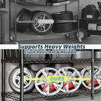 MilleLoom 4-Tier Metal Shelving Unit, Heavy Duty Storage Shelves Adjustable - Image 5