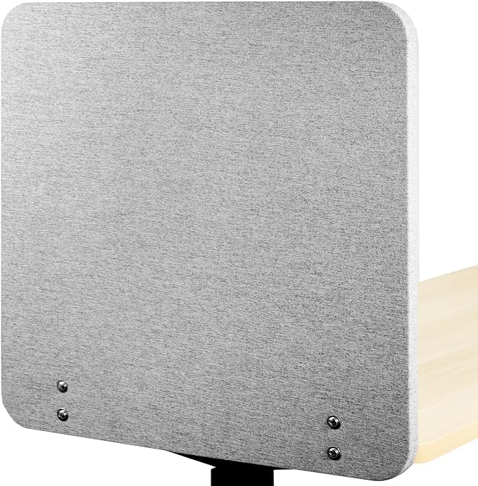 VIVO Clamp-on/Screw-on 24 x 24 inch Privacy Panel, Sound Absorbing Cubicle Desk by VIVO
