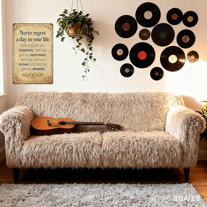 Vintage Inspirational Quote Metal Sign – Never Regret a Day in Your Life - Image 6