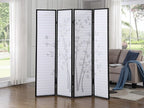 Roundhill Bamboo Print 4-Panel Framed Room Screen/Divider - Image 2