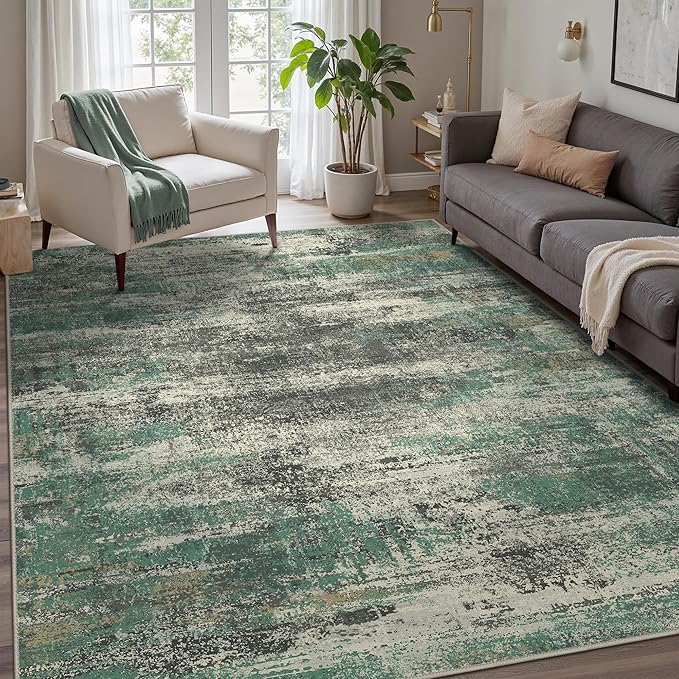 GENIMO Washable Rug-6x9 Area Rugs Lightweight Low Pile Carpet by GENIMO