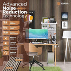 Avana Acoustic Wood Wall Panels – 47.2 X 12.6 Inch Walnut Acoustic Panels 2 PCs - Image 5