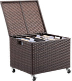 BIRDROCK HOME Rolling File Box by BIRDROCKHOME
