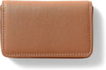 Leatherology Cognac Business Card Case, Magnetic Closure ID Holder, Full Grain by Leatherology