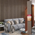 Avana Modern Acoustic Wood Wall Panels – 94.4 X 12.6 Inch Walnut Acoustic