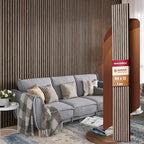Avana Modern Acoustic Wood Wall Panels – 94.4 X 12.6 Inch Walnut Acoustic by AvanaHome