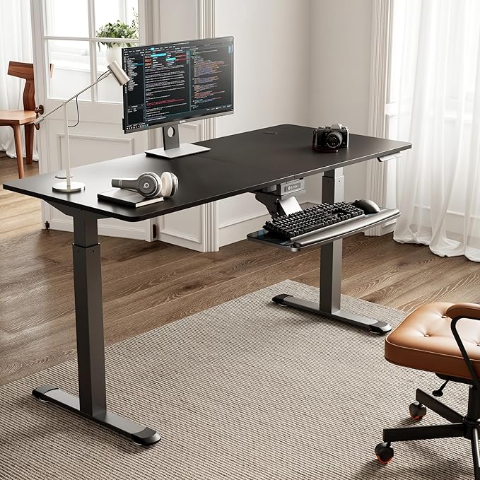 EUREKA ERGONOMIC Keyboard Tray Height Adjustable, Swivel Tilt Computer Keyboard - Image 8
