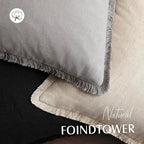 Foindtower Set of 2 Decorative Linen Fringe Throw Pillow Covers Cozy Boho - Image 4