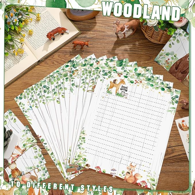 TaoBary 160 Pcs Stationery Paper Set 50 Double Sided Stationery Papers - Image 4