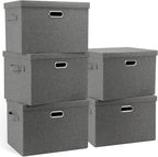 Graciadeco Large 17" 36 Quart Collapsible Stackable Storage Bins by GraciadecoStorage