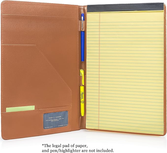 Legal Size Padfolio, 8.5 x 14 Inch Portfolio Folder - Image 4