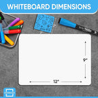 Scribbledo 12 Small White Board Dry Erase Boards Classroom Pack Mini White - Image 6