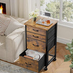 4 Drawers Mobile File Cabinet Vertical Filing Cabinet - Image 8