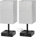 bedside table lamps set of 2 - touch, main product view