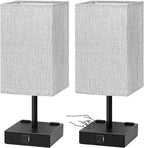 bedside table lamps set of 2 - touch, main product view