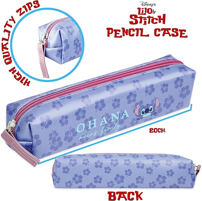 Disney Stitch Stationery Supplies Set Notebook Pencil Case & Ballpoint Pens or - Image 6