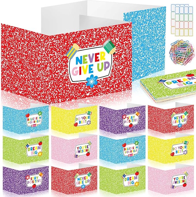Cinrobiye 24 Pcs Inspirational Privacy Folders Standard by Cinrobiye