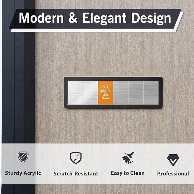 Office Door Signs-Meeting in Progress Door Sign - Image 4