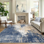GENIMO Washable Area Rugs for Living Room, 8x10 Modern Non Slip Rugs, Low Pile by GENIMO