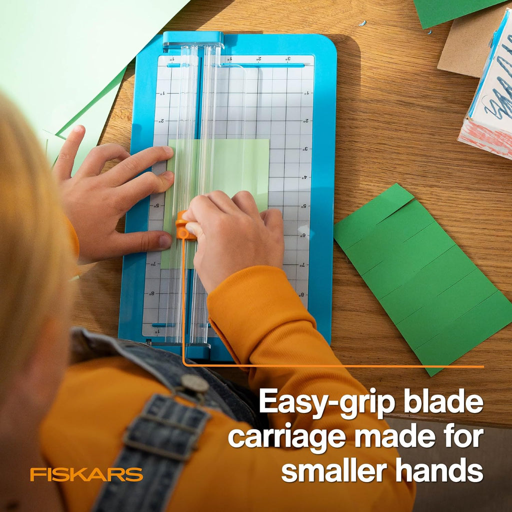 Fiskars 7" x 11.5" Kids Junior Paper Trimmer for Crafts & School Projects
