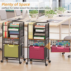 Feyejade 6-Tier Rolling File Cart - Image 5
