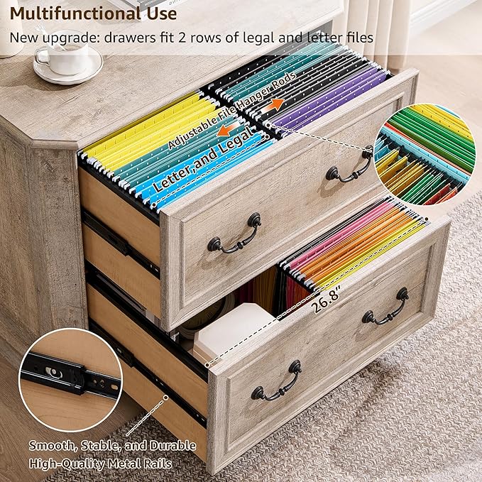 T4TREAM 34" Lateral File Cabinet - Image 4