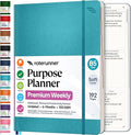 Roterunner Purpose Planner Notebook B5 7.5”x9.8” Undated 2026 Daily Weekly and by Roterunner