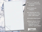 Graph Paper Pad, 50 Sheets, Double Sided, 4x4 Blue Quad Rule, Easy Tear Sheets - Image 5