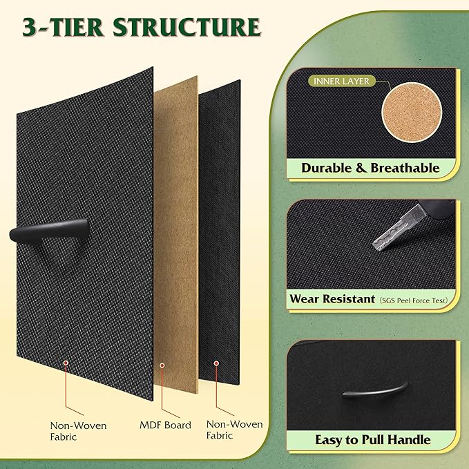 WLIVE Tall Dresser for Bedroom, Fabric Dressers Storage Tower, Dresser & Chest - Image 6