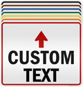 Custom Arrow, Custom Directional Sign, Up Arrow, 24x30 Inches, 3M EGP Reflective