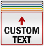 Custom Arrow, Custom Directional Sign, Up Arrow, 24x30 Inches, 3M EGP Reflective
