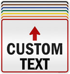 Custom Arrow, Custom Directional Sign, Up Arrow, 24x30 Inches, 3M EGP Reflective by MySignCenter