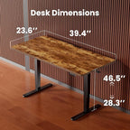 ErGear Height Adjustable Electric Standing Desk, 40 x 24 Inches Sit Stand up - Image 3