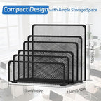 ReePlan Mail Organizer with 5 Slot, Metal Mail Holder - Image 3